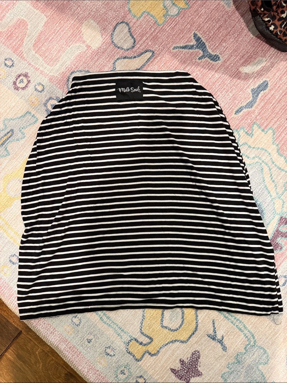 Black & White Striped Women's Skirt
